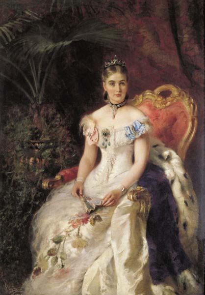 Konstantin Makovsky Portrait of Countess Maria Mikhailovna Volkonskaya oil painting picture